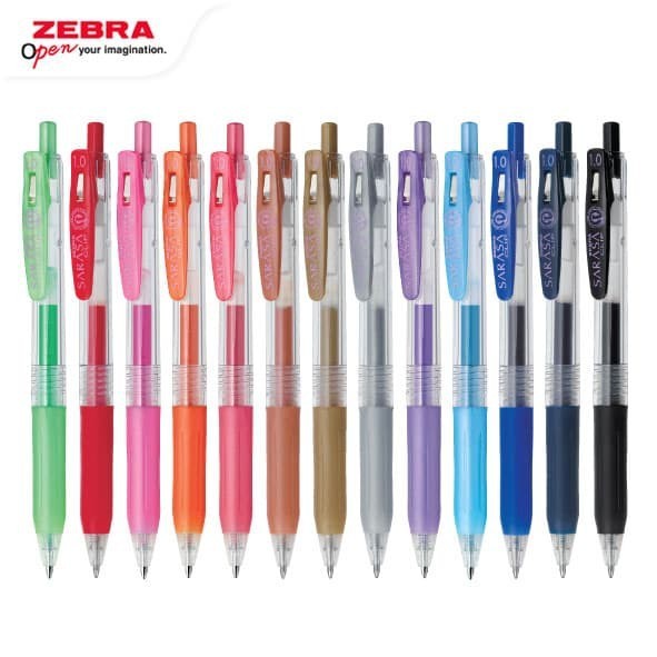 

ZEBRA Sarasa Clip Pulpen Gel 1.0mm Retractable Gel Pen Water Based Pigment Ink