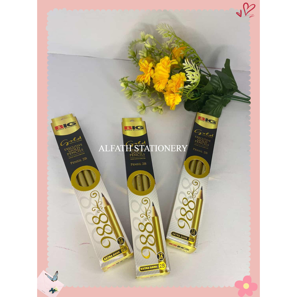 

PACK PENSIL 988 GOLD 2B ISI 12PCS BIG