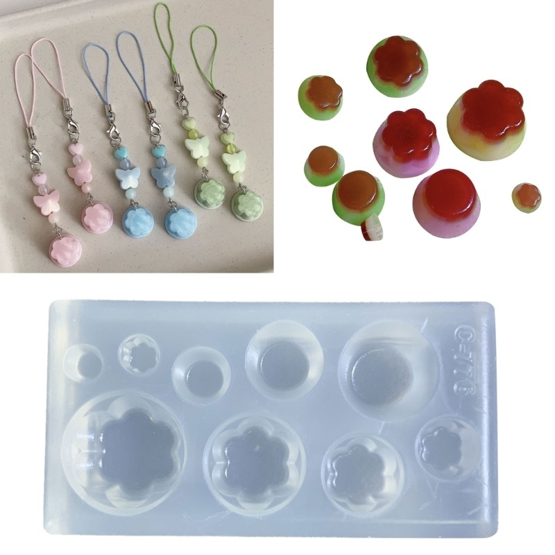 

Cute Pudding Shape Silicone Mold for Handmade Epoxy Resin Jewelry Making Decorative Pendant Crafting Tool