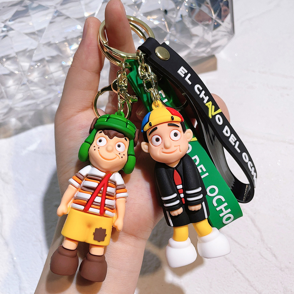 

Hot Game Friday Night Funkin Keychain Cute 3D Model Silicon Keychain for Backpack Keyrings Accessories Fans Gifts Trinkets