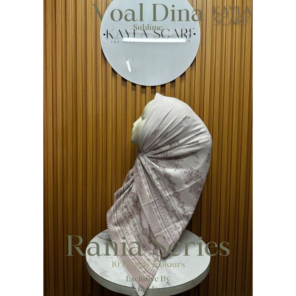 Voal Dina Sublime - Hijab Motif Cantik Terbaru / Hijab Motif Digital Print Voal Dina / Kerudung Moti