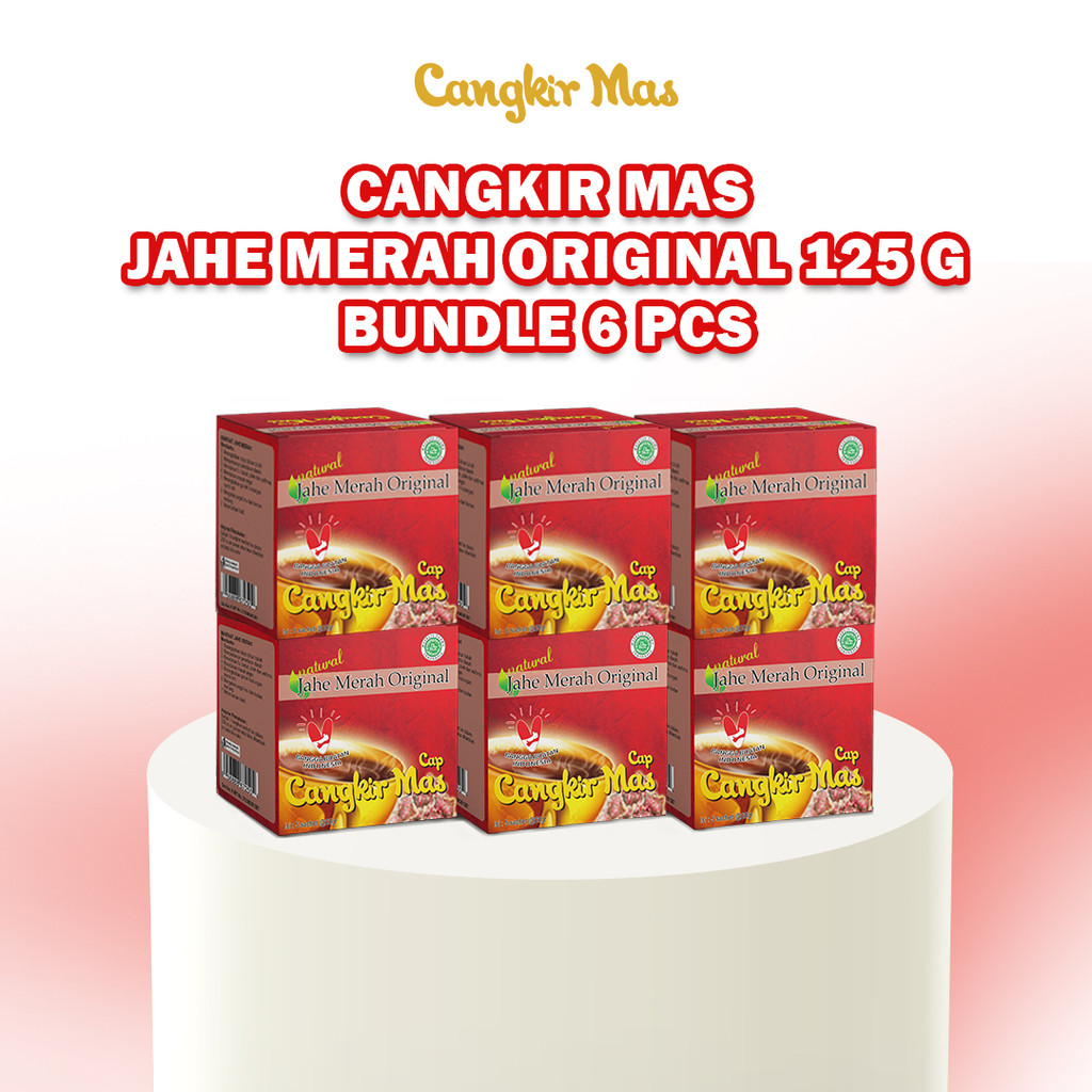 

CANGKIR MAS Jahe Merah Original Paket 6 Box
