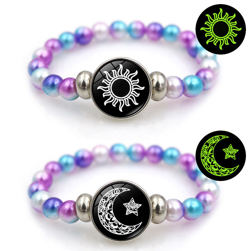 Gelang Pasangan Matahari dan Bulan Bercahaya Hadiah Aksesori Penjualan Panas Gelang Perhiasan Mataha