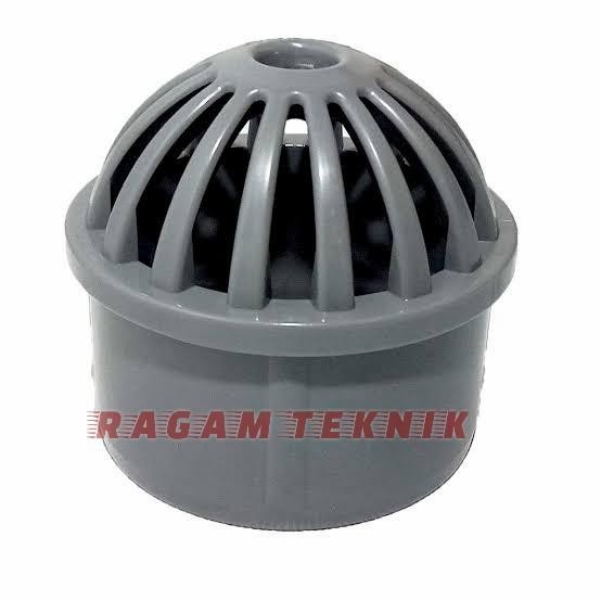 Roof Drain 3" PVC Saringan Talang Pipa Atap Plastik