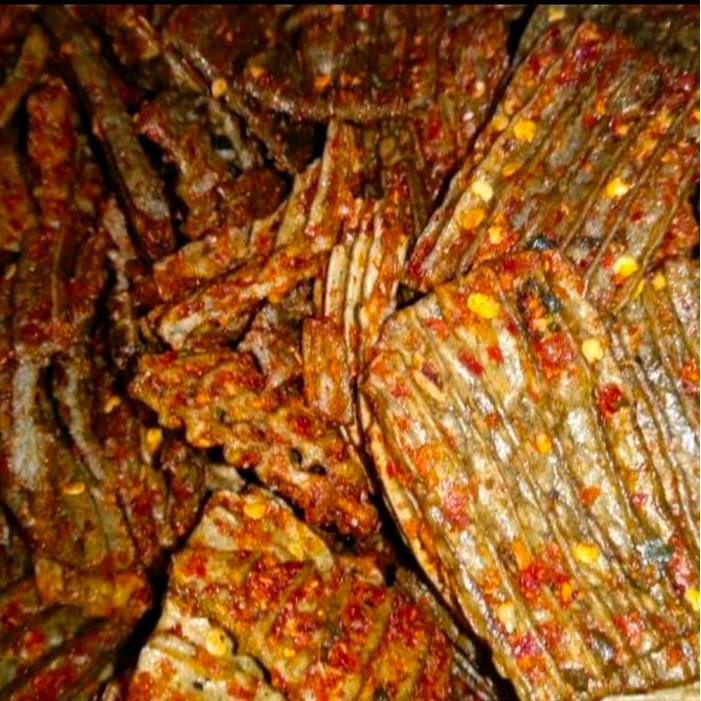 

KRUPUK JENGKOL PEDAS DAUN JERUK 500gram Cemilan - original daun jeruk