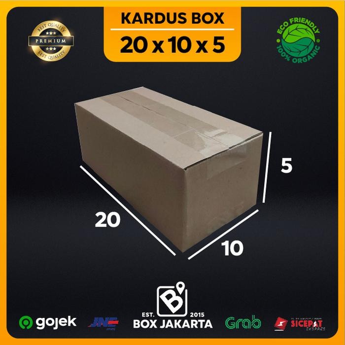 

KARDUS BOX uk 20x10x5 CM Kotak Packaging Corrugated SHEET POLOS