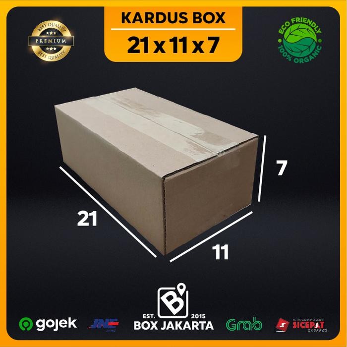 

KARDUS BOX uk 21x11x7 CM Kotak Packaging Corrugated SHEET POLOS