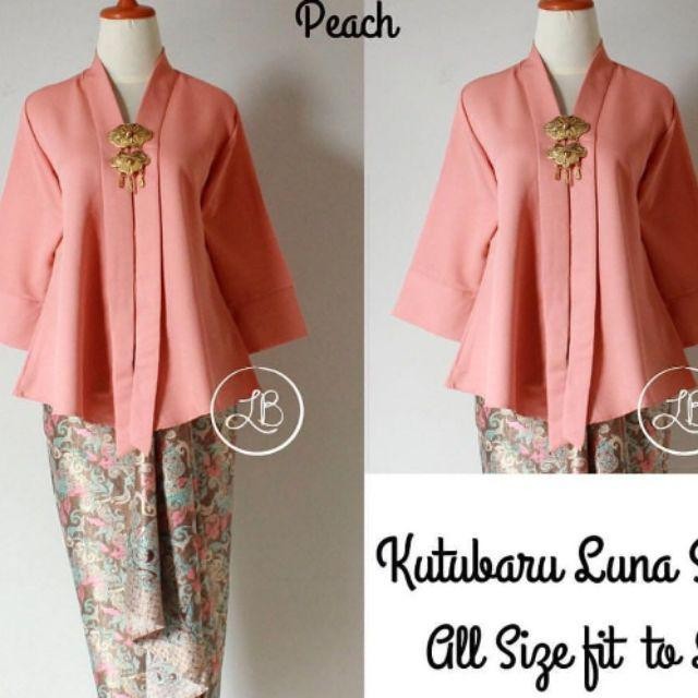 

Promo !! Atasan Kebaya Floy Balotelli / Kebaya Encim / Kebaya Kutubaru - Orange, XXL