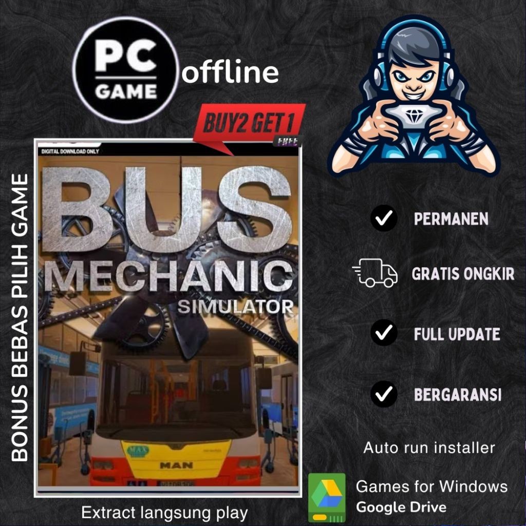 BUS MECHANIC SIMULATOR - GAME PC - GAME LAPTOP - GAME OFFLINE