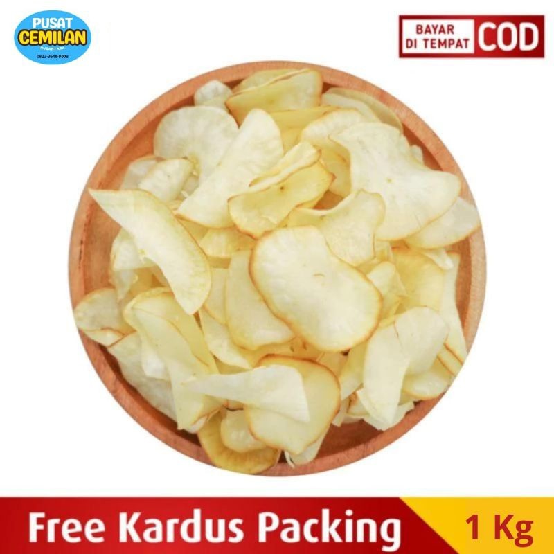 

Snack Kiloan Murah Enak | Camilan Cemilan Keripik Singkong Ceriping original Enak Murah Asin Gurih Renyah Isi 1000 gram.