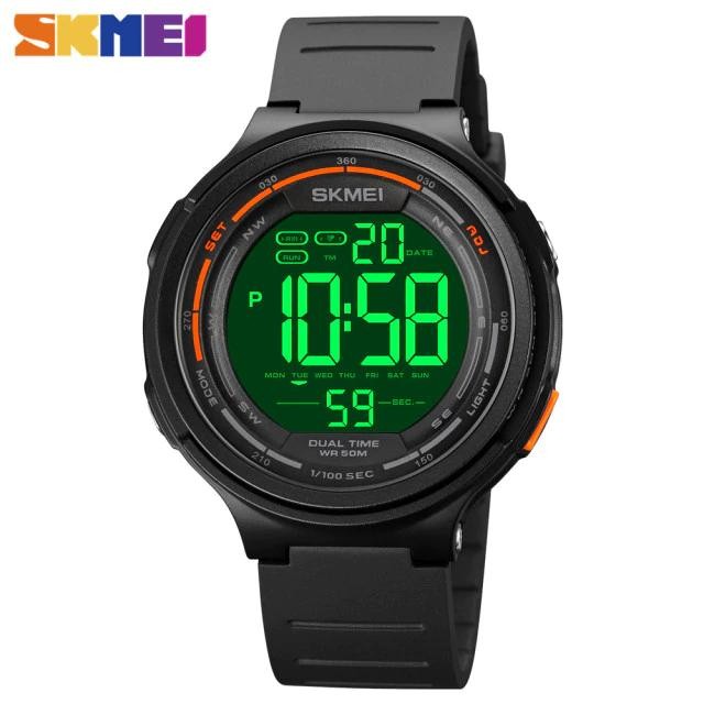 Jam Tangan Pria SKMEI Digital 1841 ABS Jam Tangan Digital LED Hitam