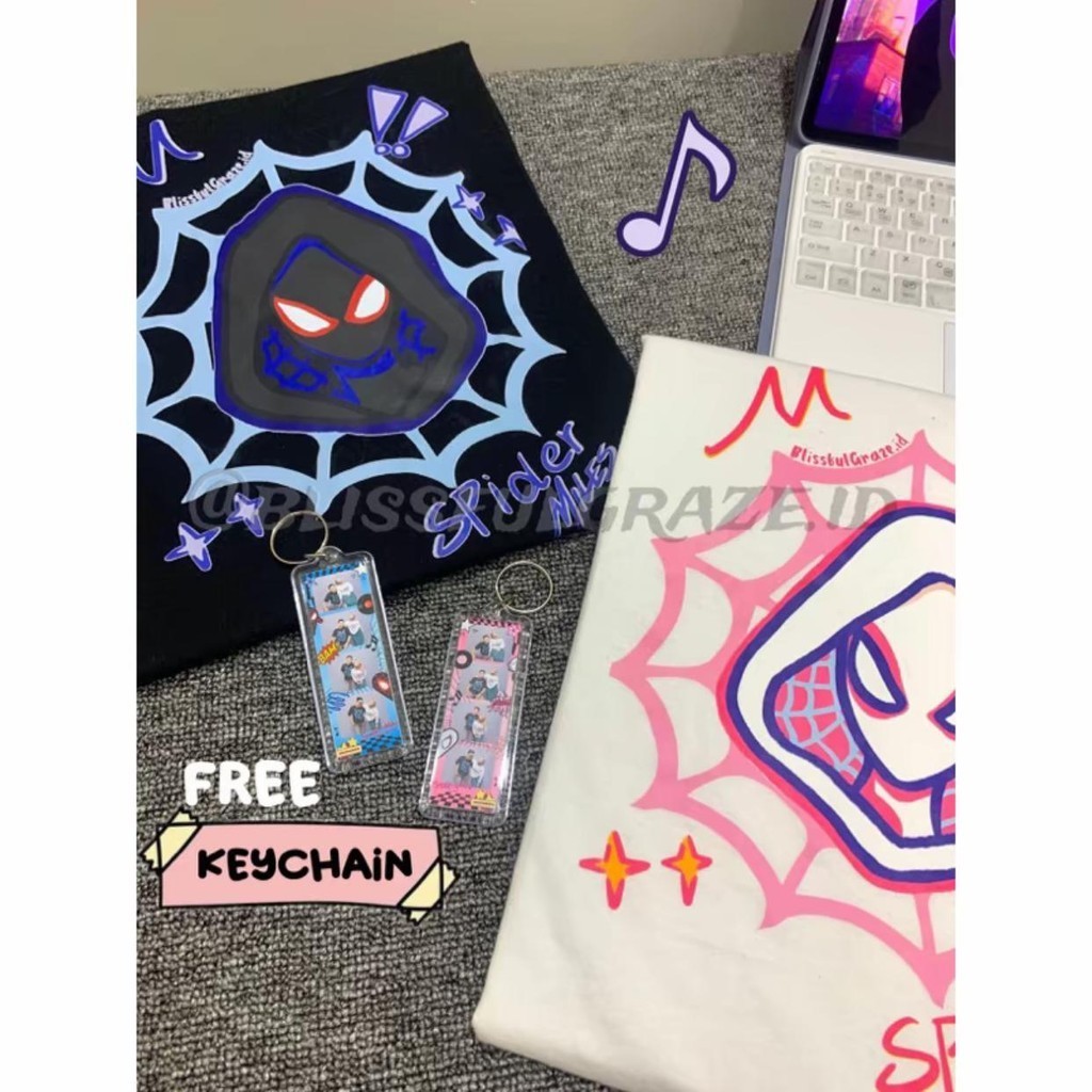 Tshirt Couple Spiderman Milesand Gwen Couple Spiderman lkaos Couple Mileskaos spiderman lcoupleMiles