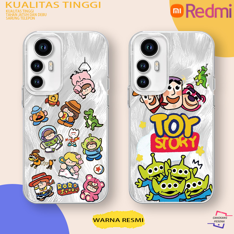 Animasi Disney "Toy Story" Versi Q Dari Alien Bermata Tiga Casing for Redmi 10 11 12 13 4G Pro 5G Po