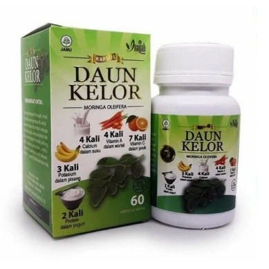 kapsul Kapsul Daun Kelor isi 60 Kapsul Moringa Oleifera Herbal Ekstrak Daun Kelor Asli Inayah ori OR