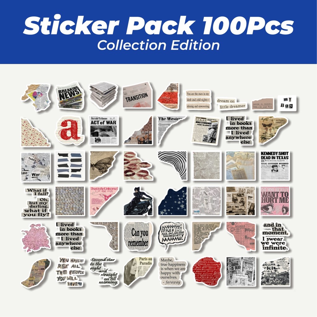 

Hot Stiker Tema Retro Kutipan Lucu Anti Air Stikers Berperekat Waterproof Sticker Decal Buat Motor Helm Buku Journal Koper Casing HP Laptop Botol Minum