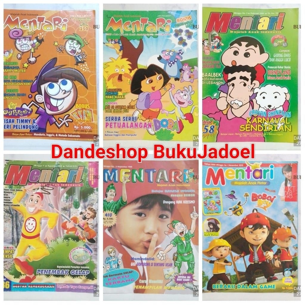 Majalah Anak MENTARI (Bekas Preloved) Mentari Putera Harapan Jadul BUKUGRAFI