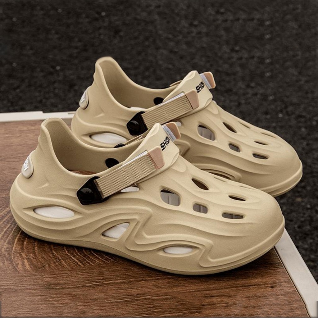 Sandal Pria Keren Sepatu Karet Pria Slip On Bahan Karet EVA Empuk Nyaman Anti Licin Sandal Pria Casu