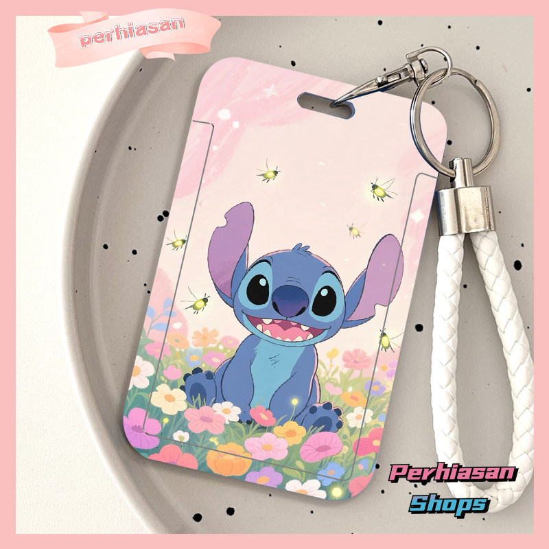 

【Perhiasan Shops】ID CARD HOLDER MOTIF KAWAII TEMPAT KARTU PHOTOCARD PHOTO CARD Dilengkapi Dengan Tali Tangan Berkualitas Tinggi Mendukung Diskon Untuk Pembelian Grosir,Motif Stitch yang Sangat Indah