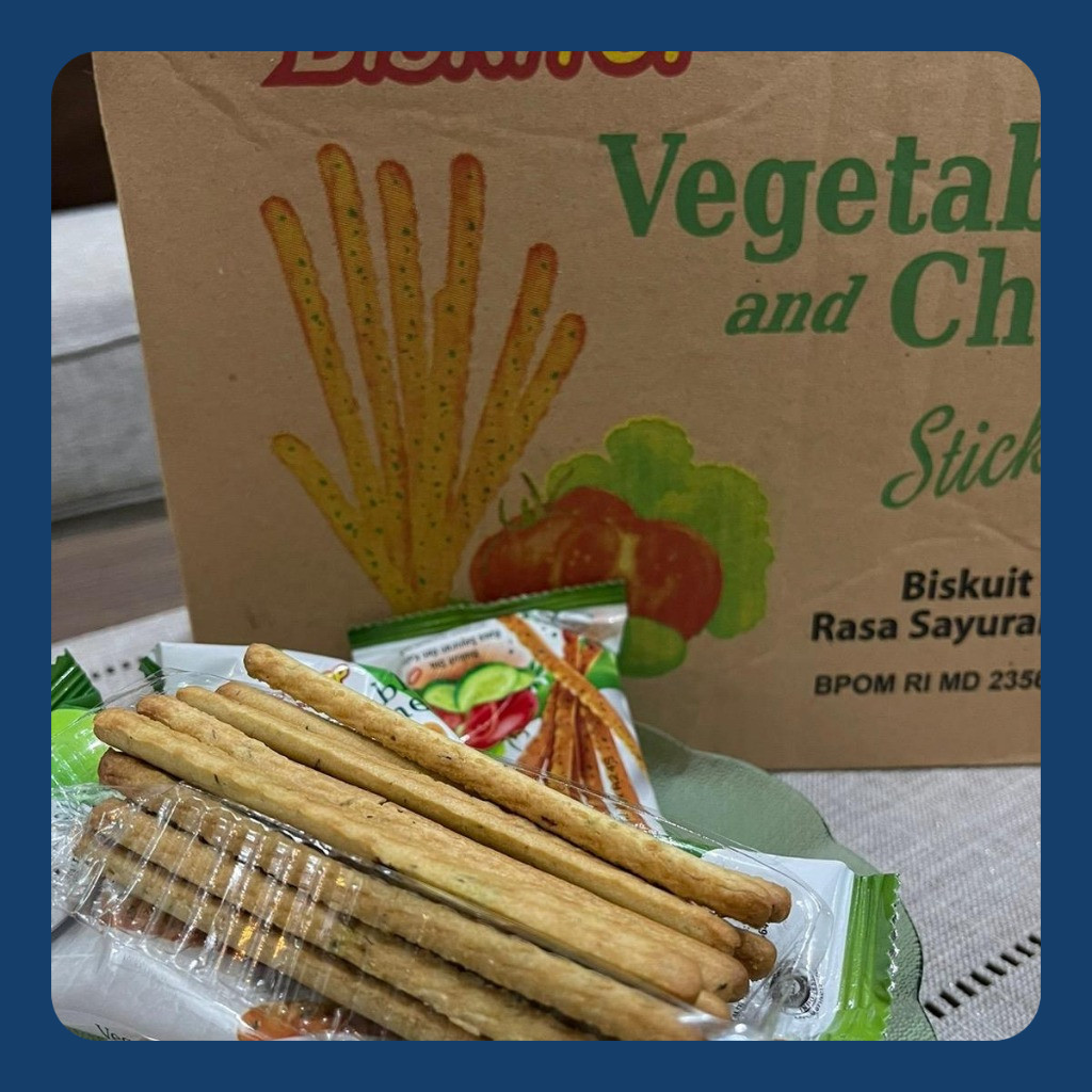 

1 karton stick vegetable cheese biskitop isi 40picis