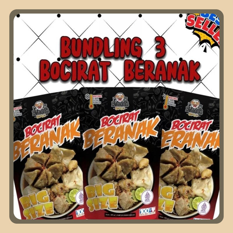 

Bundling 3 Bocirat Beranak Maknyoss Bakso Gede Halal