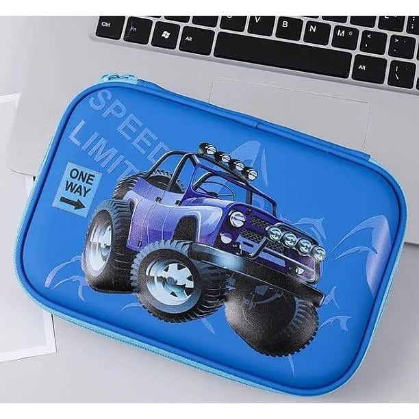 

[Promo] Pensil Case kotak pensil motif Spiderman/Ironman/Captan America - Jeep Biru