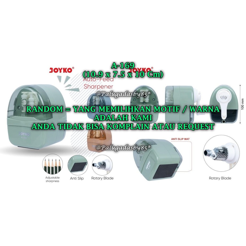 

(1 Biji) GROSIR Rautan Meja Putar JOYKO A-169 / Rautan Serutan Sharpener Joyko A-169 (1 Biji)