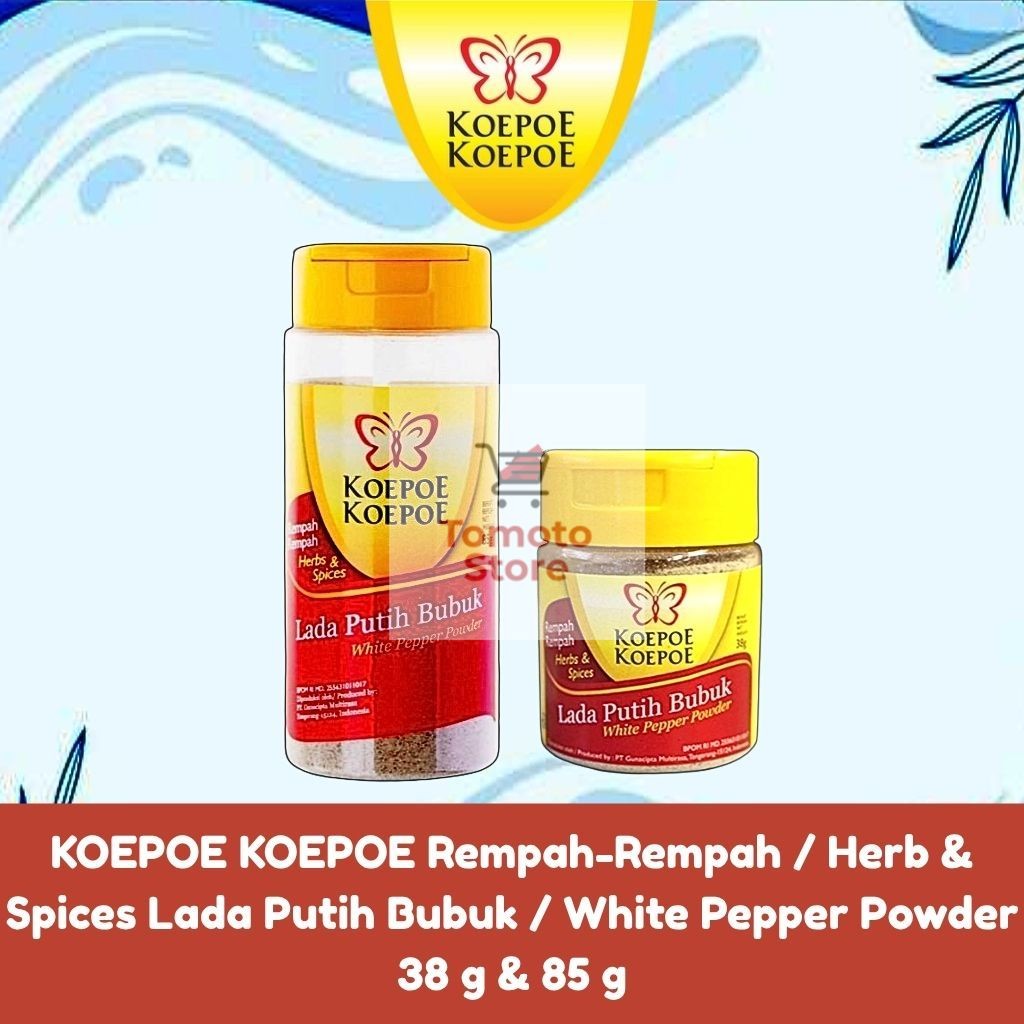 

✨ TOMOTOSTORE ✨ KOEPOE KOEPOE Rempah-Rempah / Herb & Spices Lada Putih Bubuk / White Pepper Powder