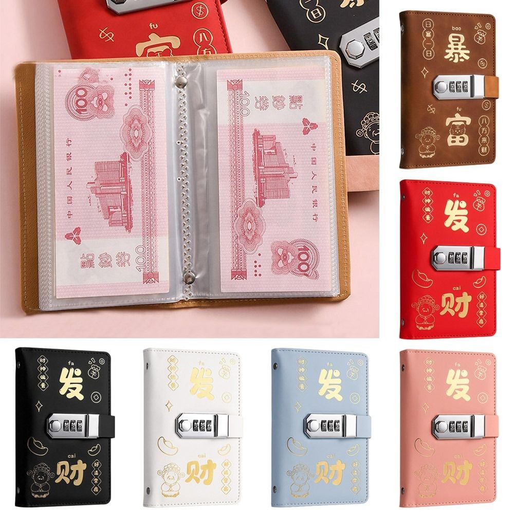 

Save Money 100 Envelopes Money Saving Challeng With Password Lock Get Rich Overnight Mini Binder Savings Challenge