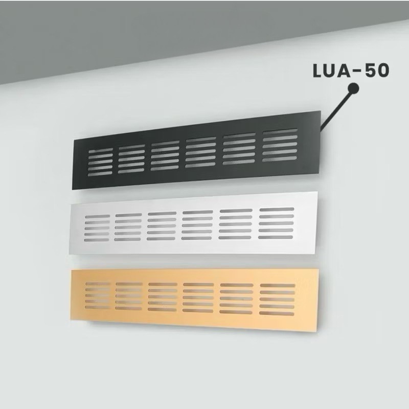 Lubang Hawa / Lobang Ventilasi / Saringan Angin Kotak Alumunium Anodize Black