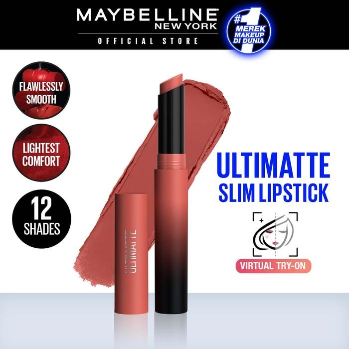 Maybelline Color Sensational Ultimatte Slim Lipstick - 1299 MORE SPICE