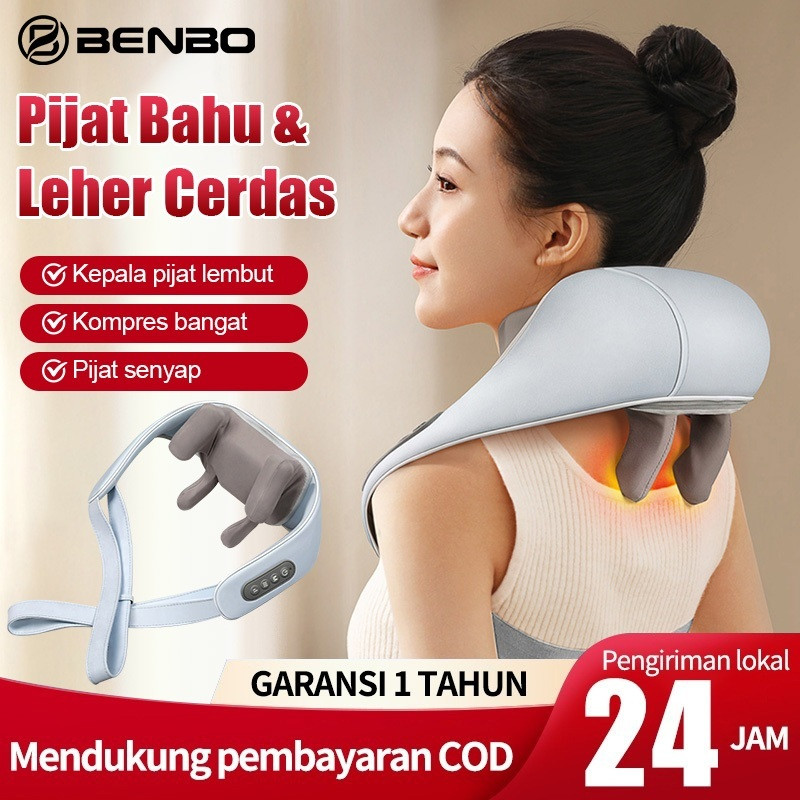BENBO alat pijat leher dan pundak/Pijat pemanas leher portabel/alat pijat leher/pijat leher dan pund