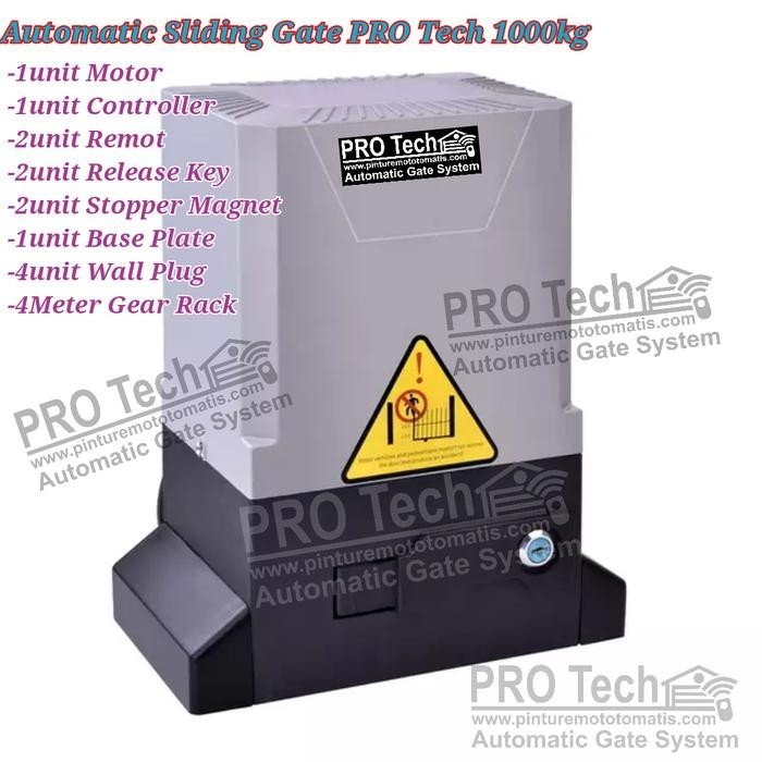 

Smart Sliding Gate PRO Tech 1000kg Mesin Pembuka Gerbang Otomatis Remot Black - 1000GREY