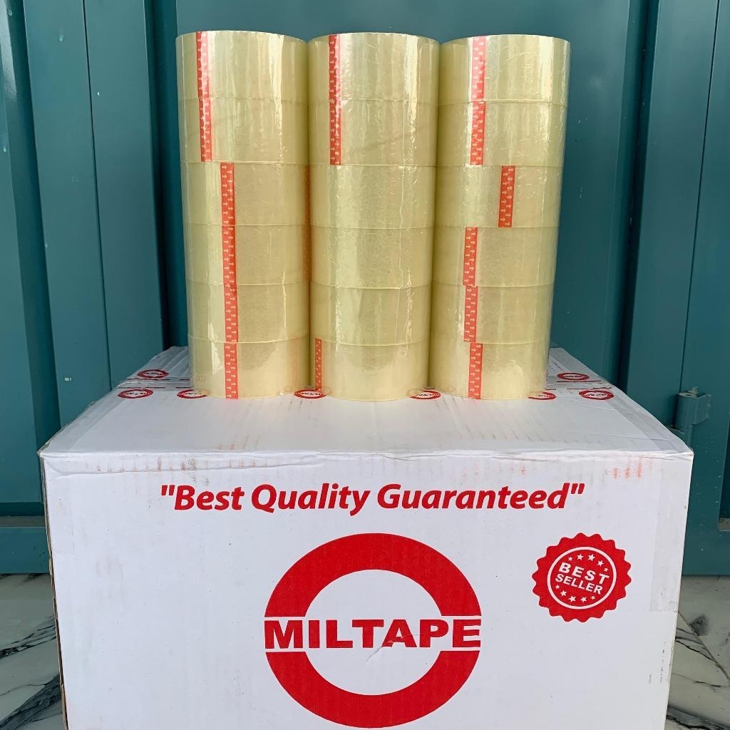 

FULL 100 YARD 45 MM LAKBAN Miltape / Lakban Bening / COKLAT 1 Dus isi 72 pcs Harga Grosir Terbaik