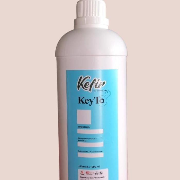 

Kefir plain susu kambing fermentasi sehat ukuran 1 liter