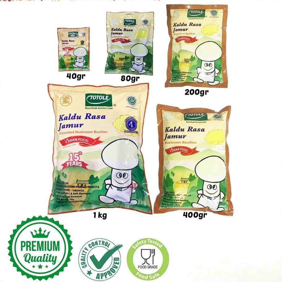 

TOTOLE Kaldu Jamur / Granulated Mushroom Bouillon 80gr 200gr (1 bks)