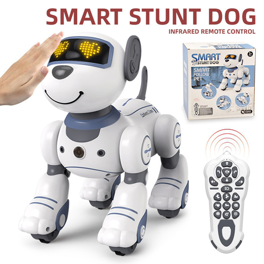RC Robot Dog Electronic Walking Dancing Dog Intelligent Touch Remote Control Pet Dog Toy for Childre