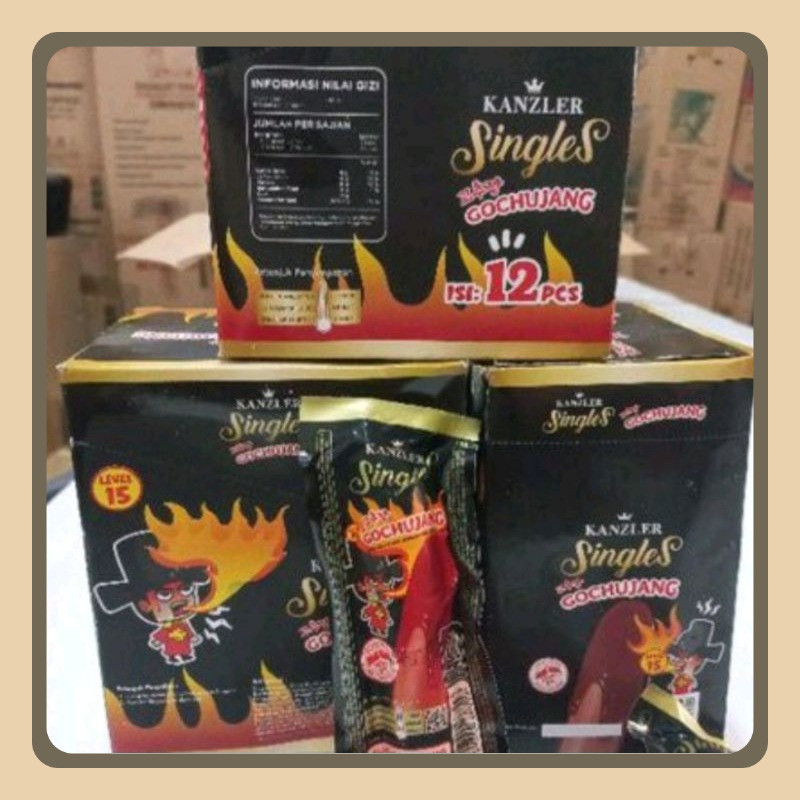 

1 Box sosis kanzler gochujuang,isi 12 pcs(FREE BUBLE WRAP)