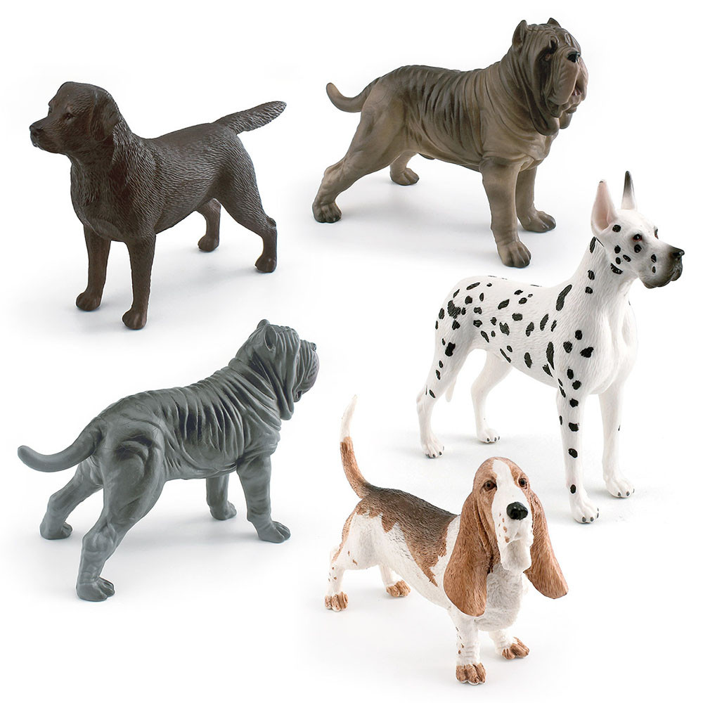 1Pc Pet Dog Figurine Garden Home Decor Simulation Basset Hound Labrador Retriever Neapolitan Mastiff