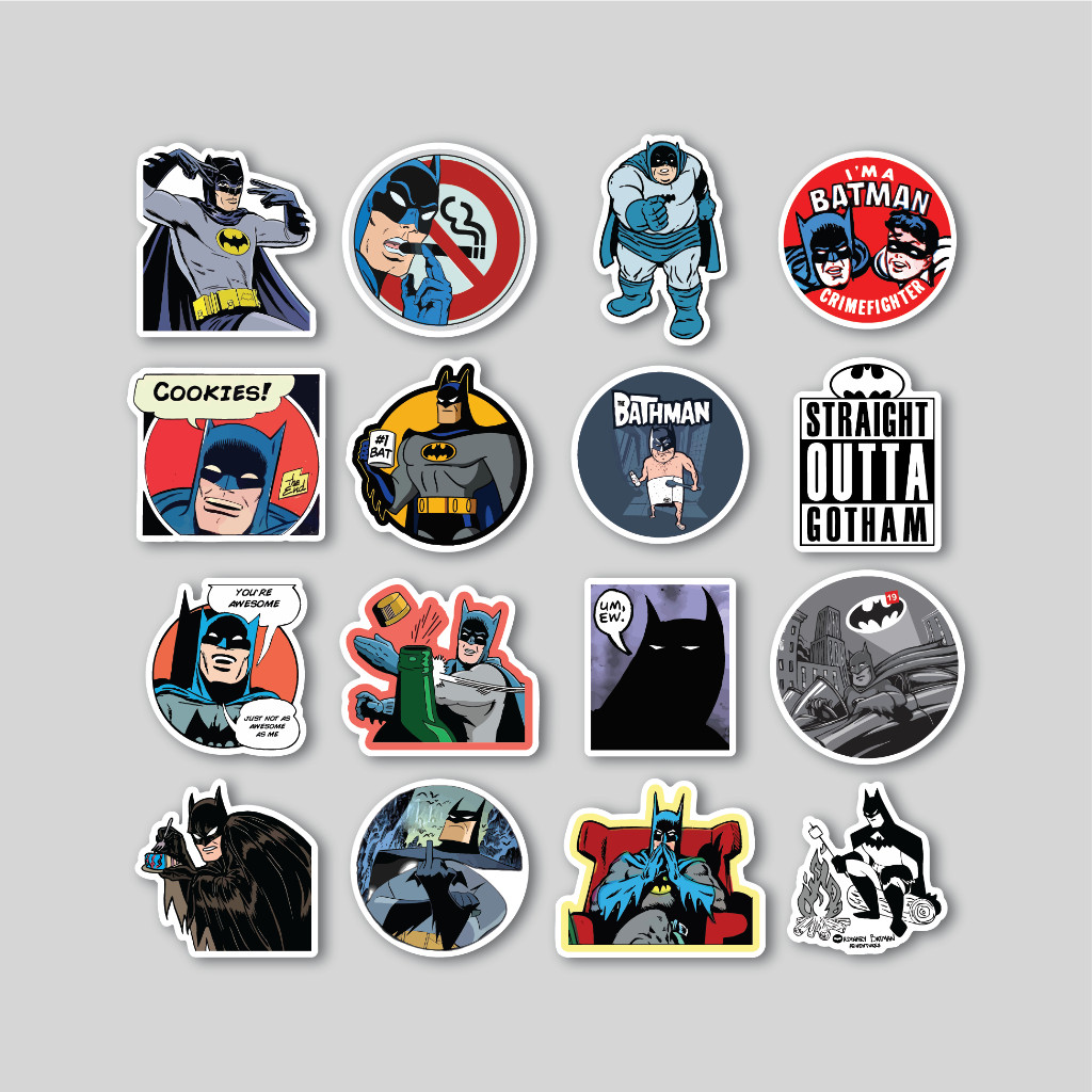 

Sticker Pack Batman Funny Meme | Sticker Tumblr | Stiker Laptop Koper Helm