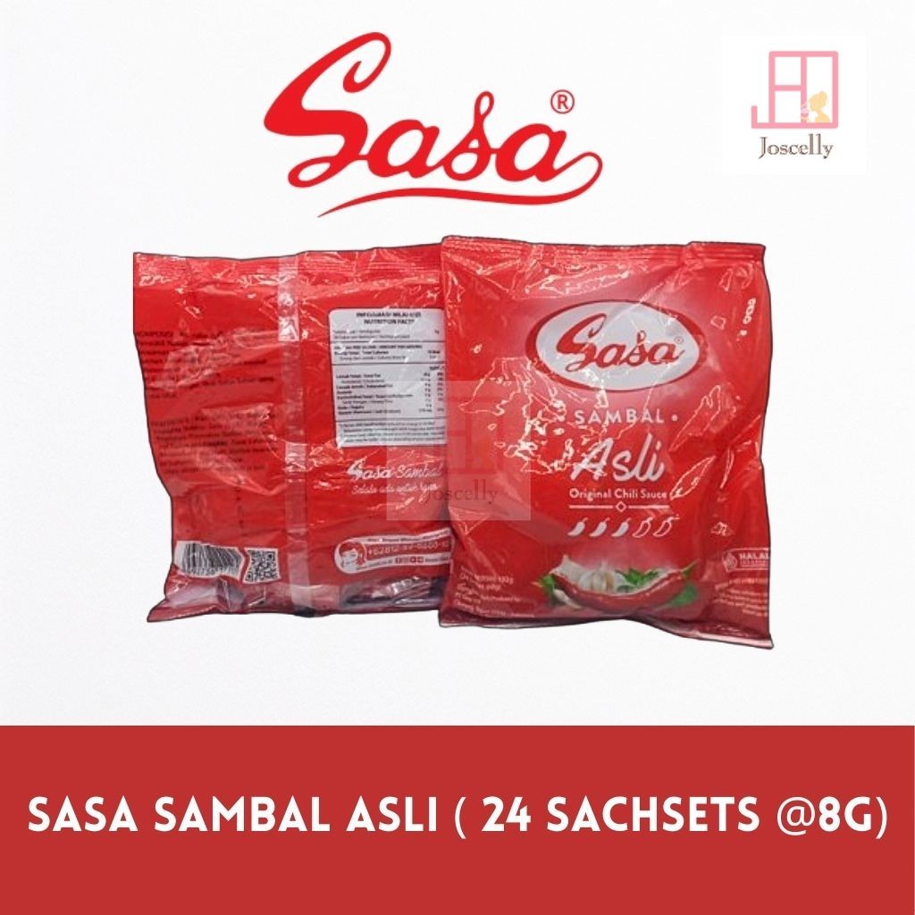 

JOSCELLY.ID SASA Saus Sambal Asli Sachet Renceng (Isi 24 Sachet)