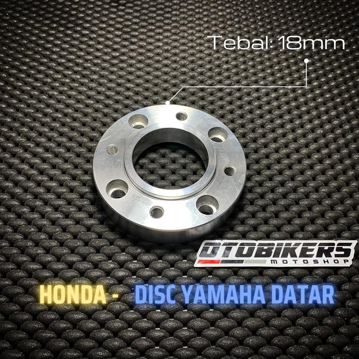 ADAPTOR SPACER TROMOL HONDA KE PIRINGAN CAKRAM YAMAHA DATAR SUPRA 125  Tanpa baut