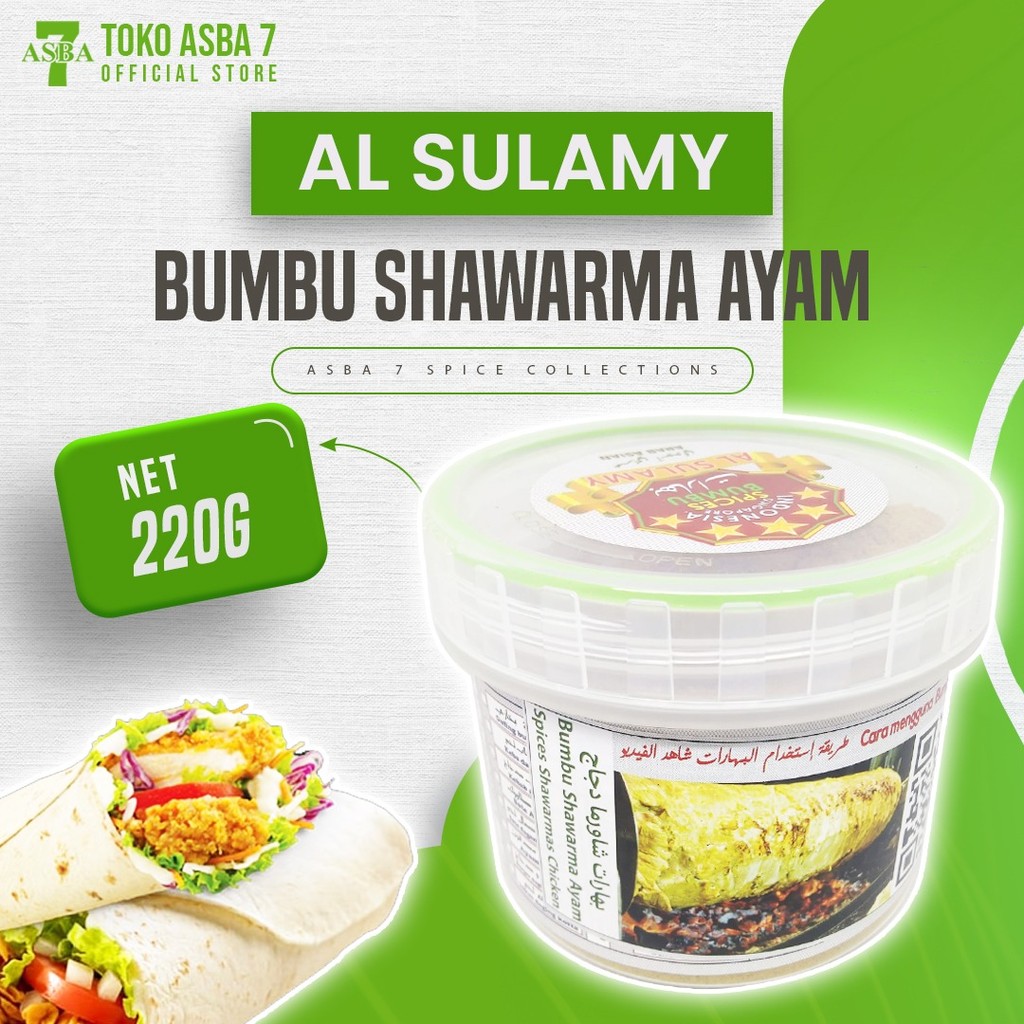 

AL SULAMY BUMBU SHAWARMA AYAM 220G