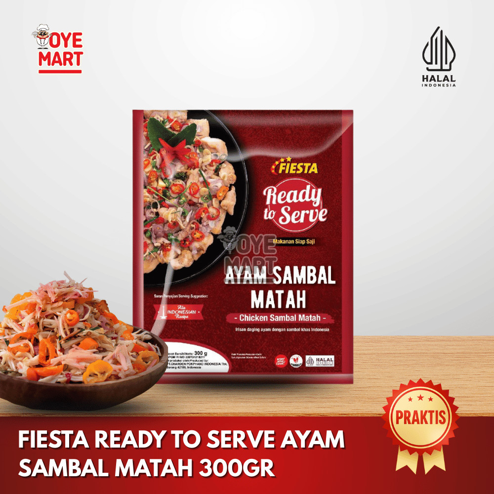 

FIESTA READY TO SERVE AYAM SAMBAL MATAH 300GR / AYAM IRIS SAMBAL MATAH