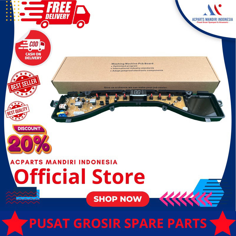POLYTRON 8.0kg PAW 80517 ( PAW 80517WM/WB ), Modul pcb mesin cuci Top Loading