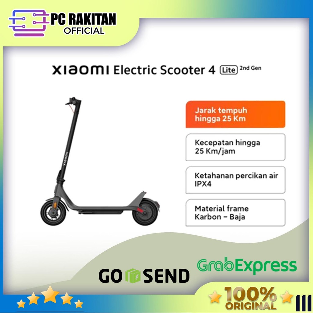 Xiaomi Electric Scooter 4 Lite 2nd Generation / Xiaomi Scooter gen 2 - Scooter Only