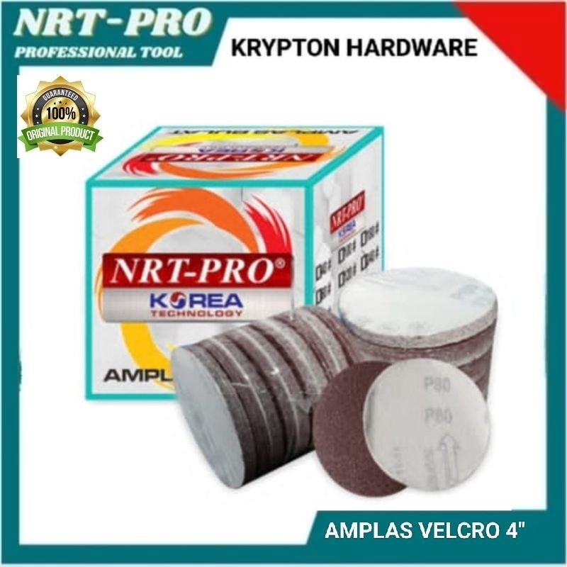 NRT-PRO amplas velcro 4" besi / kayu / fiber ( tajam dan awet )RUSTY