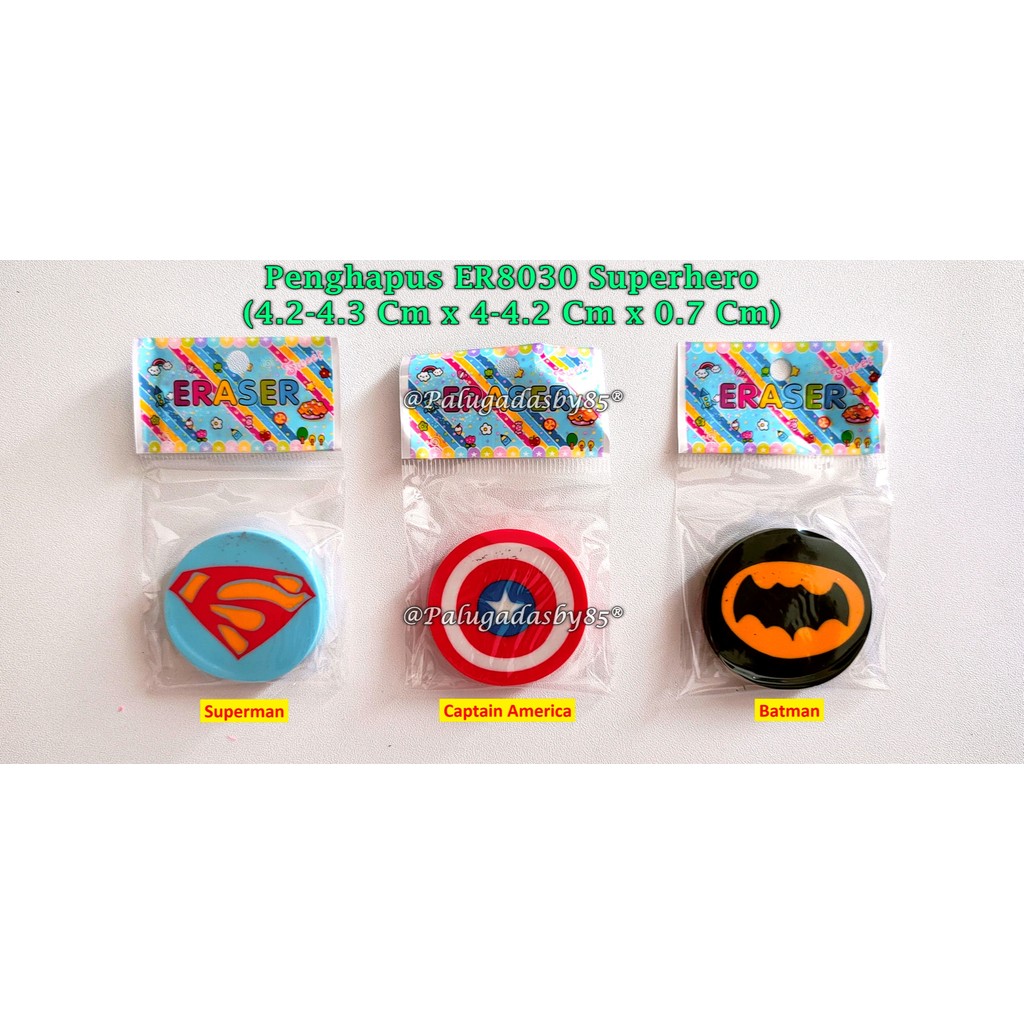 

(1 Biji) Penghapus Superhero Logo / Penghapus Lucu / Penghapus SBSIMP ER8030 (1 Biji)