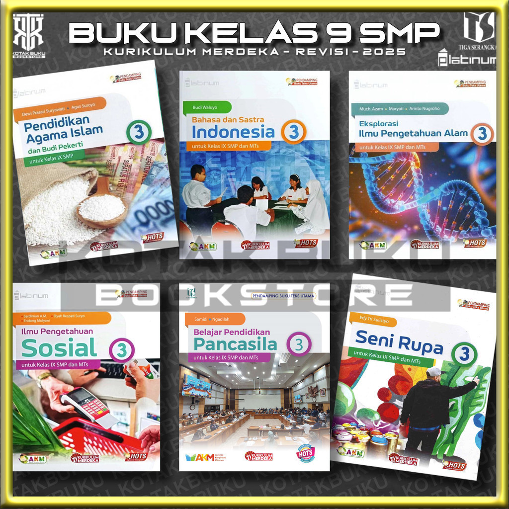 [ TS ] Buku Kelas 9 SMP Kurikulum Merdeka / Platinum / Tiga Serangkai / Tiga Serangkai / Revisi 2026