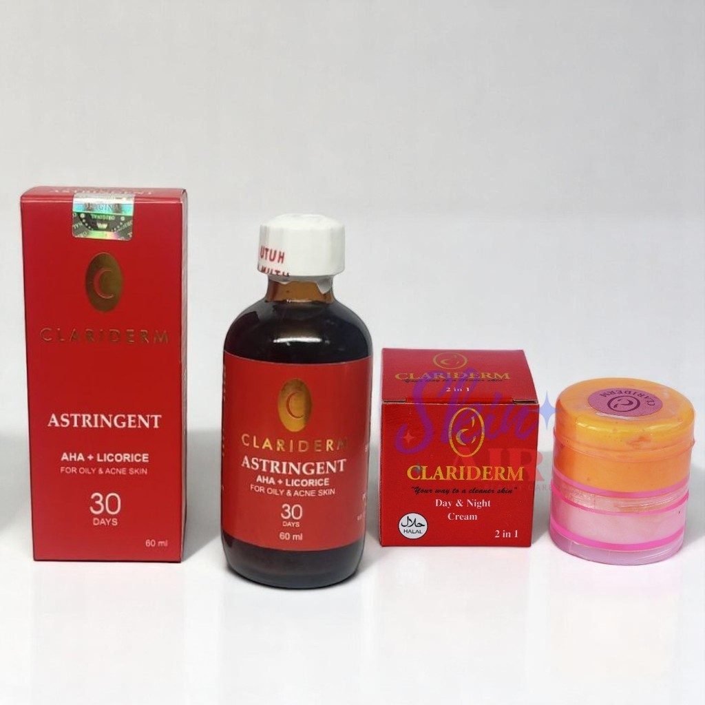 Toner Clariderm Original 100% Bpom / Alkohol Clariderm + CREAM