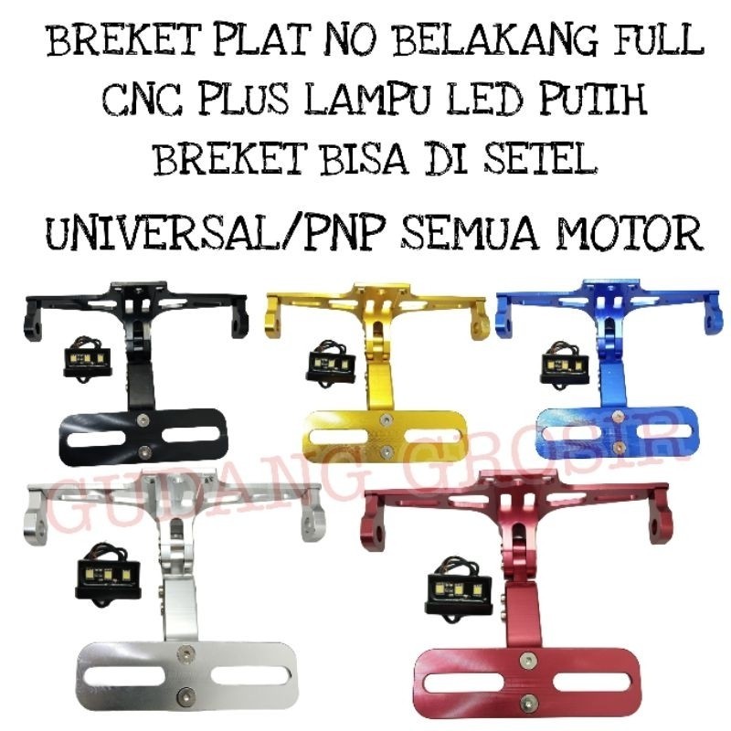 BREKET/KEDUDUKAN  PLAT NOMOR BELAKANG, R,15, MT 15,VIXION, VARIO 150 NEW, VARIO 160,NINJA 250 DLL PN